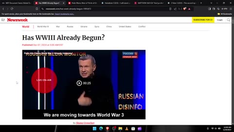 HAS WW3 ALREADY BEGUN? WE'RE ALREADY HERE