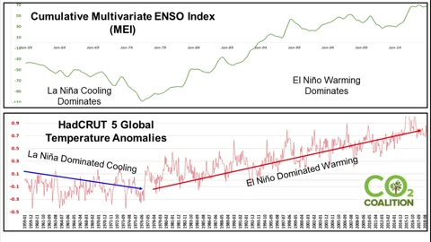 El Niño, not Human CO2