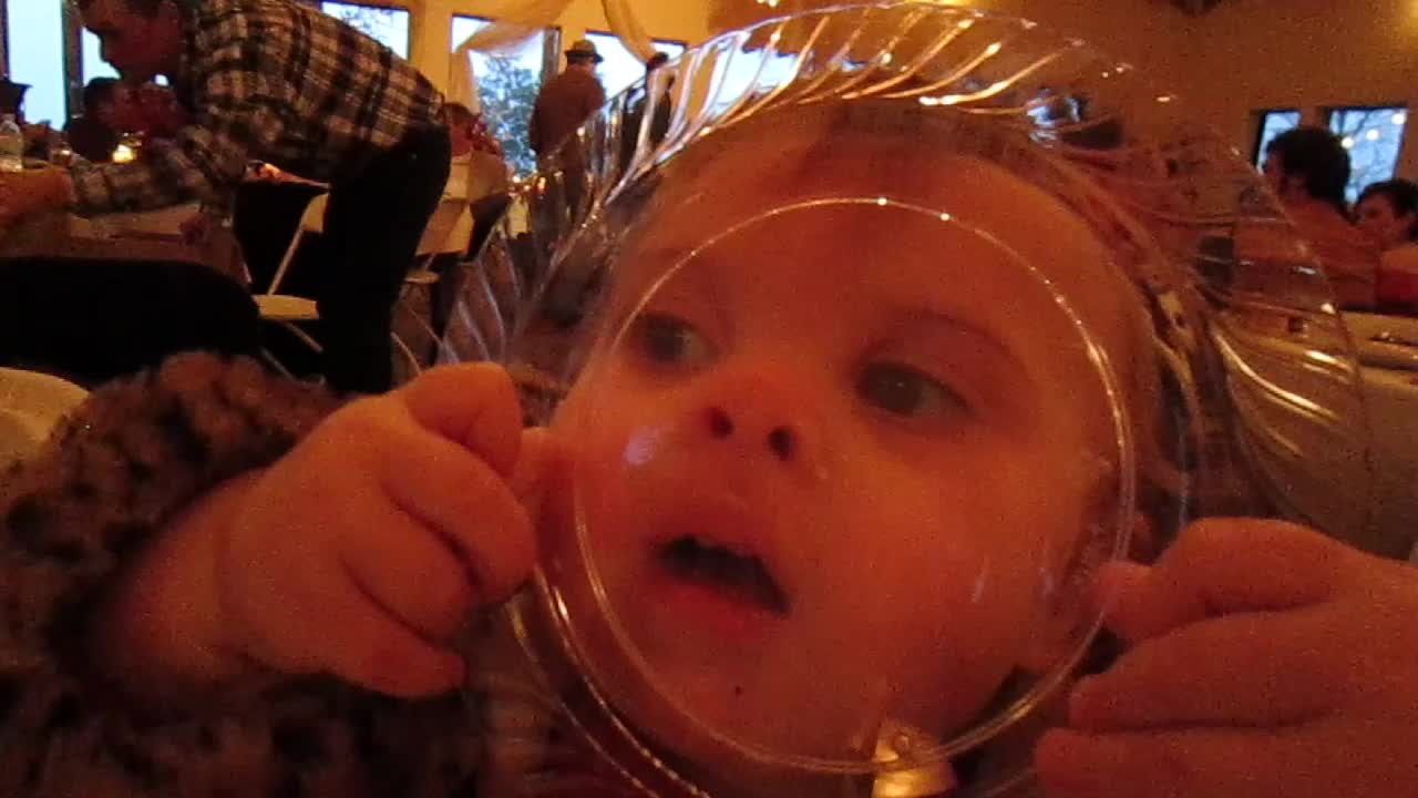 Kid entertains during wedding