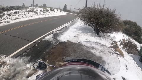 a ride in the snow.