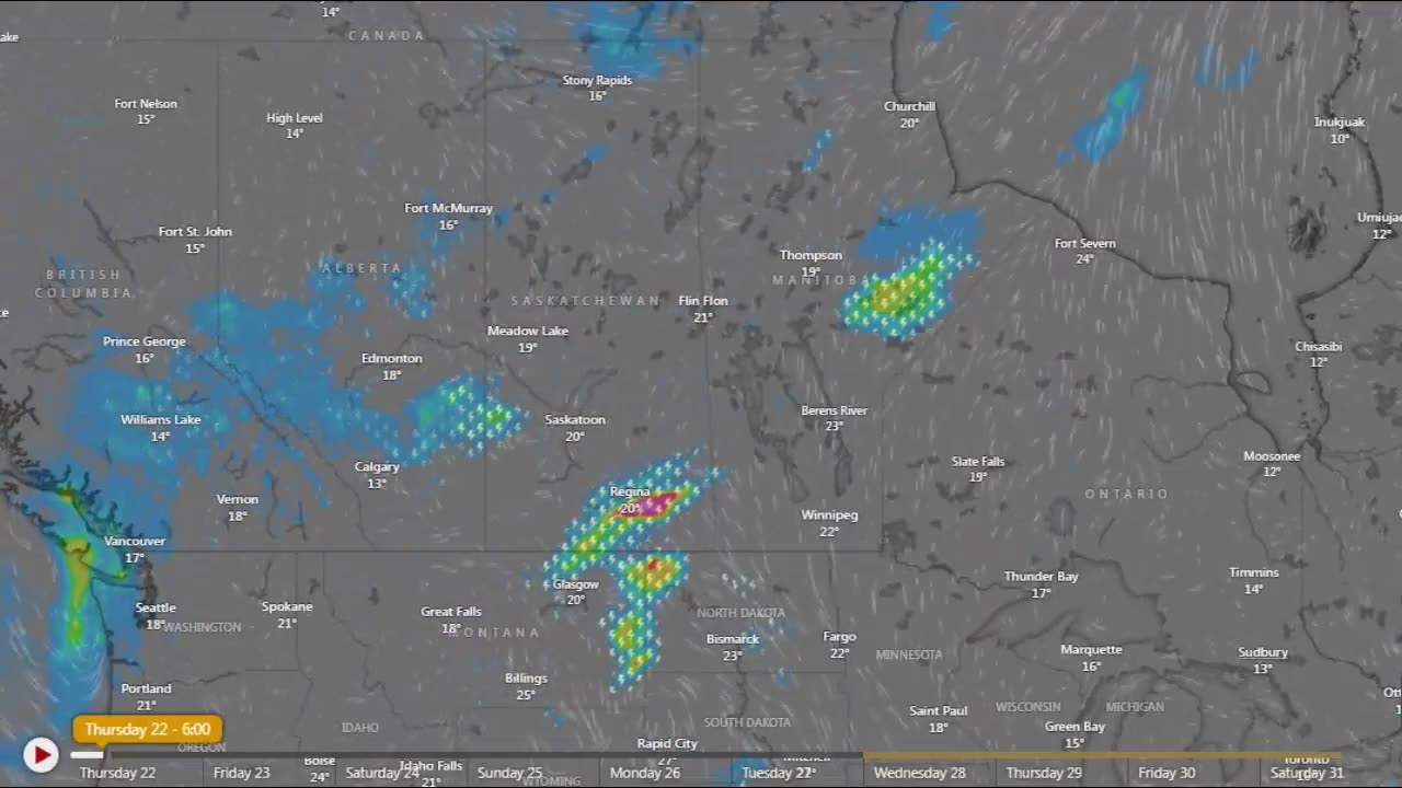 Le ciel a soudainement explosé au Canada! Un nuage super cellulaire effrayant