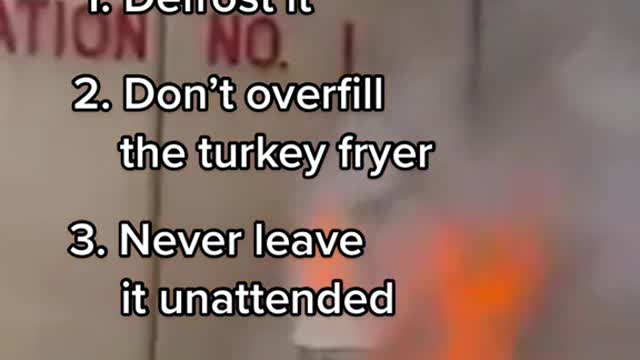 Before you fry a turkey