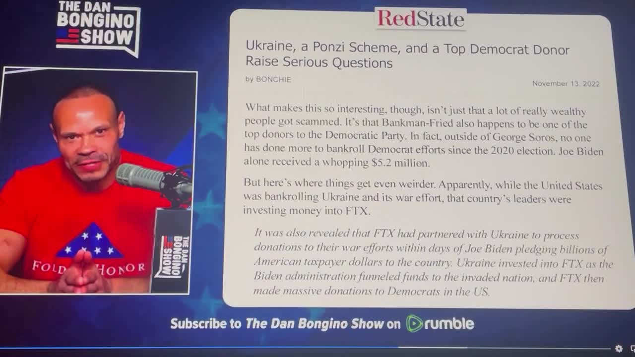 FTX, Ukraine & Dems: People are connecting dots & HOLY MOLY!