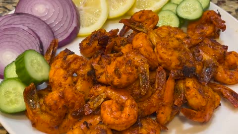 Tandoori grill prawns (shrimp) so delicious