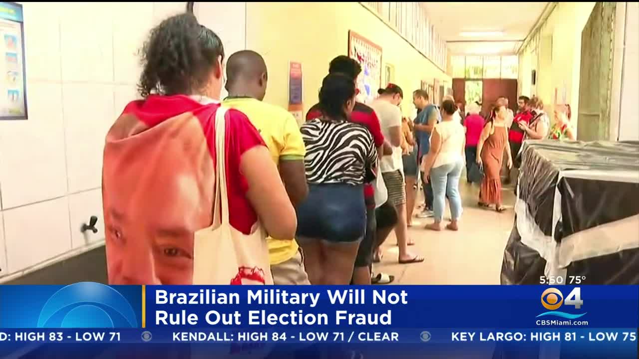 Brazilian Military Will Not Rule Out The Possibility Of Election Fraud