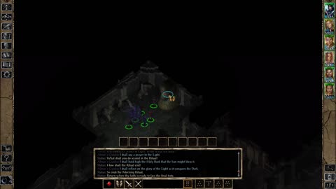 Baldur's Gate 2 - Statue of Ritual in Temple Ruins Test Answers