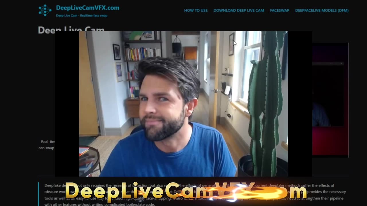 DEEPFAKE AI Face Swap with one click | Deep Live Cam | DeepLiveCamVFX.com