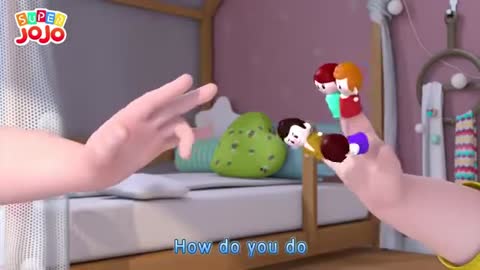cartoon song,Daddy finger, daddy finger, where are you? fun “Finger Family” song!
