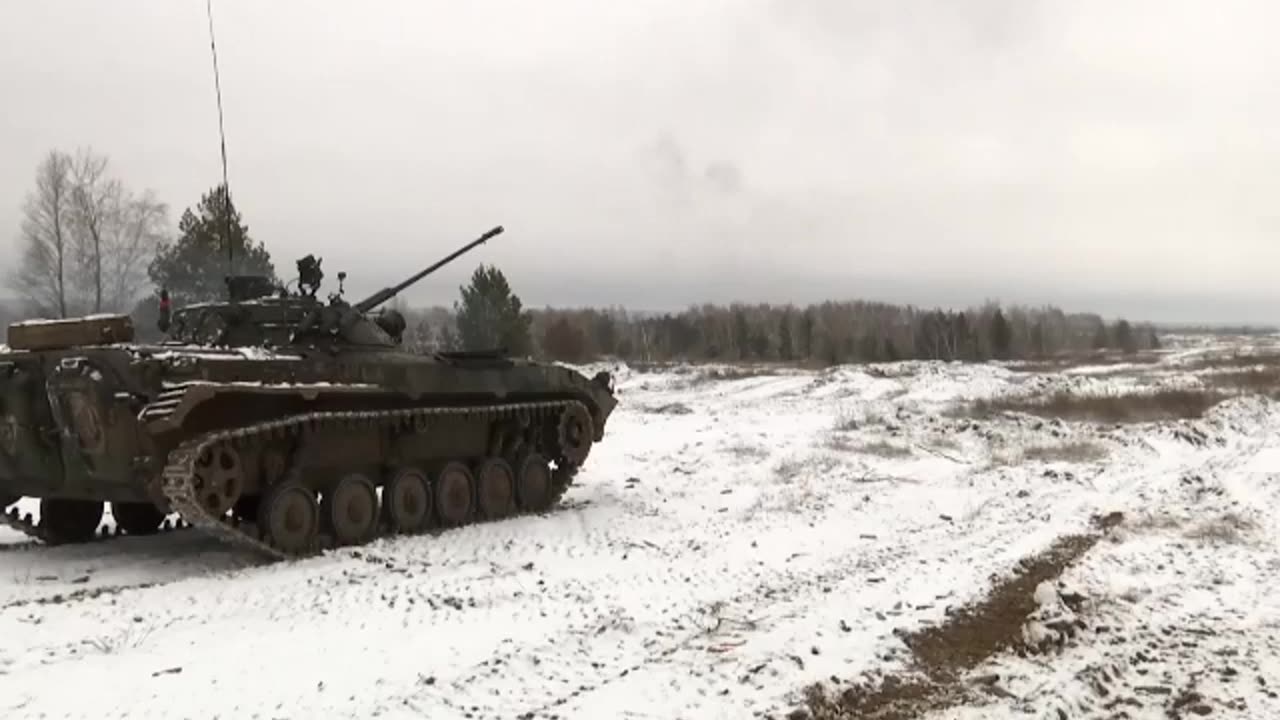 CMD armoured vehicle crews training within special military operation