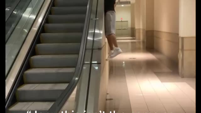 Riding the escalator like a boss 5 years later