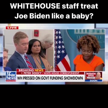 📣 Why does the Whitehouse staff treat President Biden like a baby?