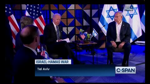 Biden jumbles his words in meeting with Israeli PM Netanyahu