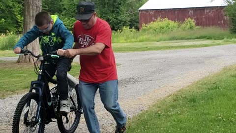 SUNDAY SCHOOL TEACHER GIVES OUR SON A NEW BIKE!