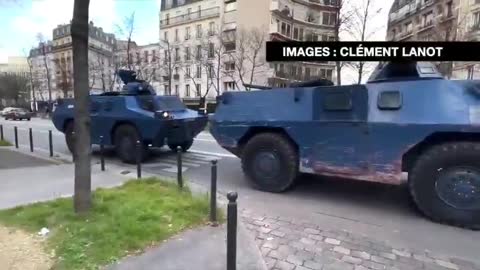 ⚡⚡Breaking Communist Macron deploys armoured tanks to crush Freedom Convoy protest in France