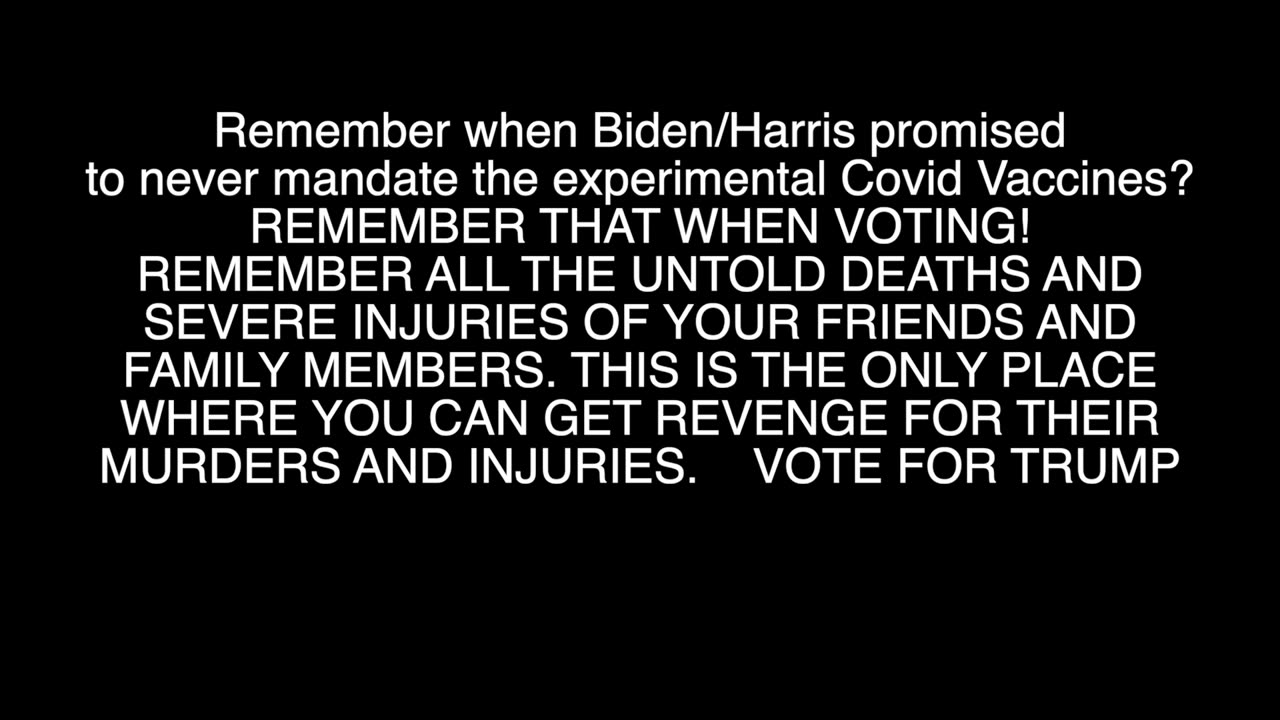 REMEMBER WHEN BIDEN/HARRIS FORCED YOU TO GET THE EXPERIMENTAL VACCINES