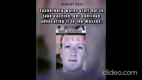 Zuckerberg Stating Safety Concerns Over MRNA RECAP