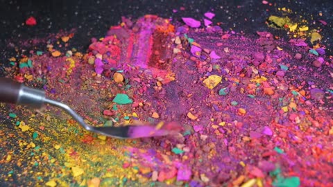 NEON MAKEUP PALETTE DESTROYING SATISFYING ASMR FOR PEOPLE WITH STRESS