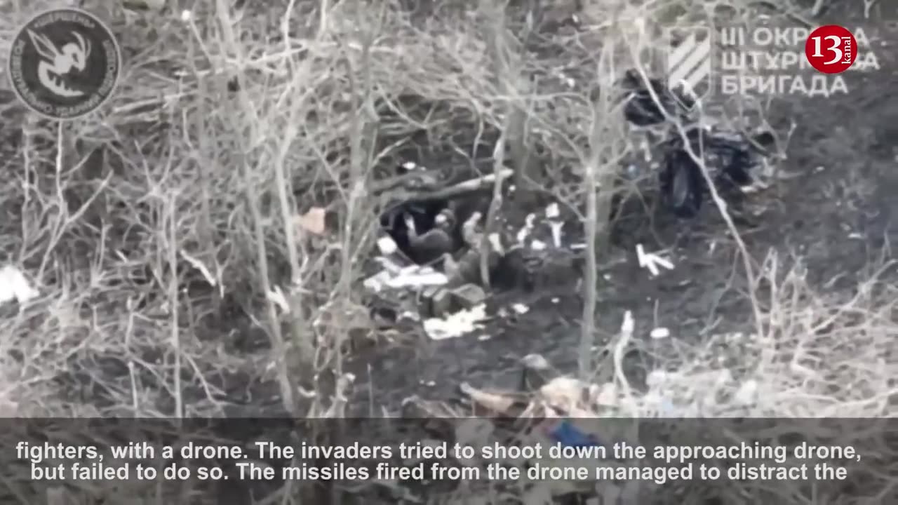 Russian Fighters Caught in the Act by Ukrainian Drone