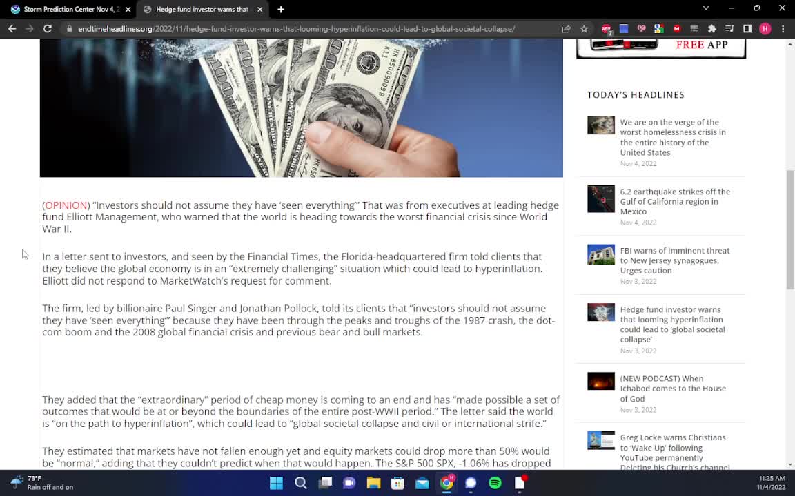 Hedge Fund Investor Warns That Looming Hyperinflation Could Lead To "Global Societal Collapse"!!!