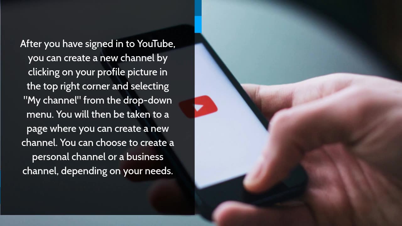 How to create youtube channel ?