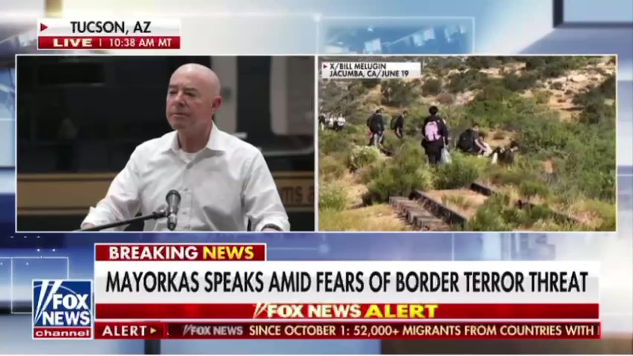 Mayorkas speaks about ISIS Terriots crossing our boarder