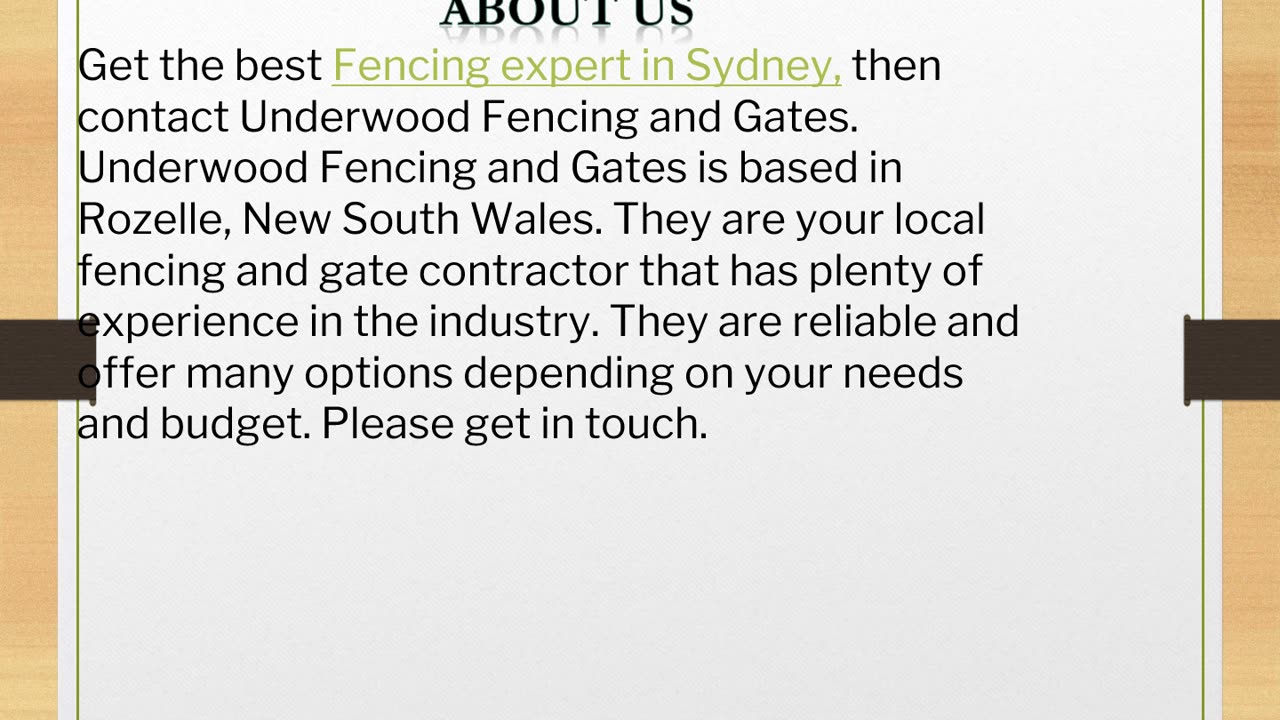 The best Fencing expert in Sydney,