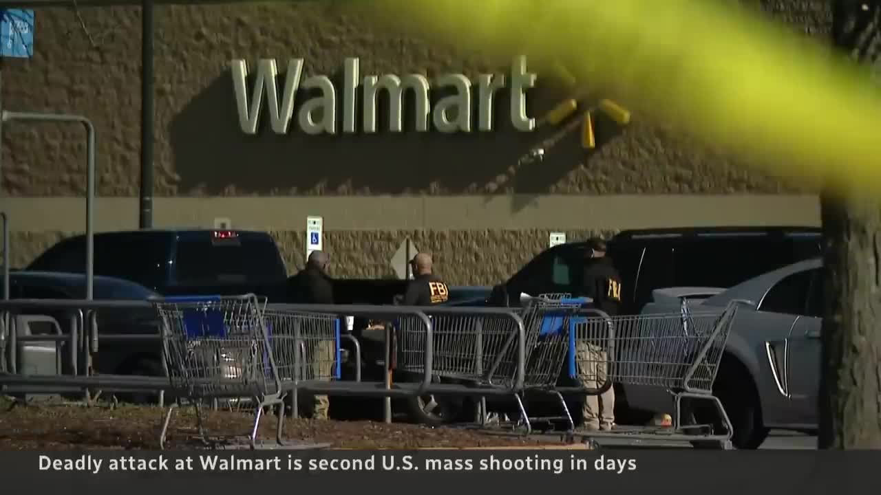 Deadly Walmart attack the 2nd U.S. mass shooting in 3 days