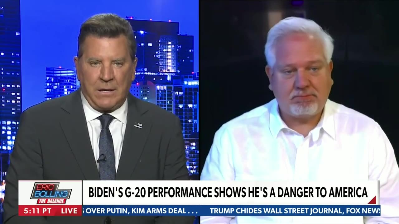 NEWSMAX | Eric Bolling with Glenn Beck: Biden is a danger to our country