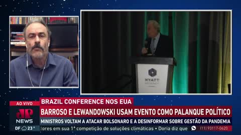 Ministros ativistas Barroso e Lewandowski usam evento nos EUA como palanque contra Bolsonaro...