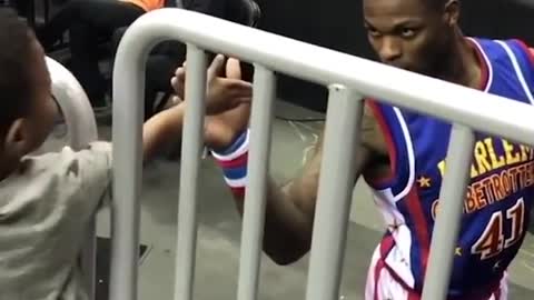 The greatest high five in sports history! shorts