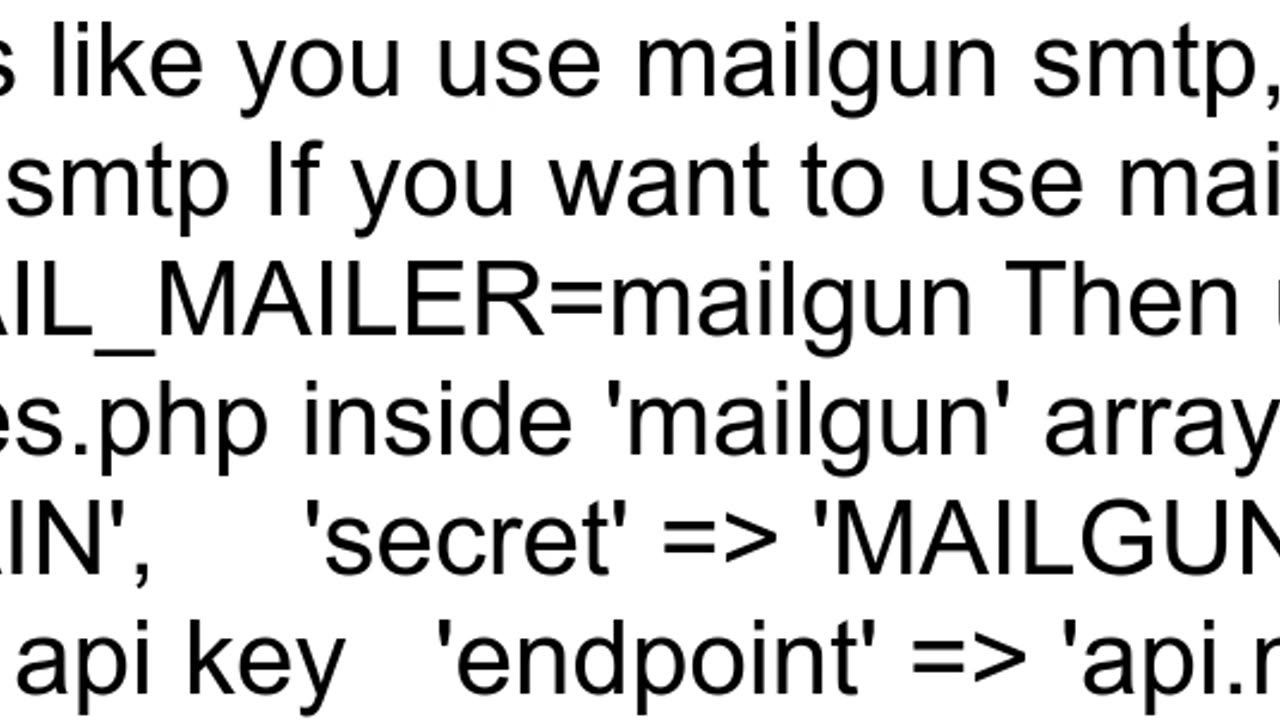 Laravel 9x After submitting the form Mailgun returns not defined Error Email couldn39t delivered