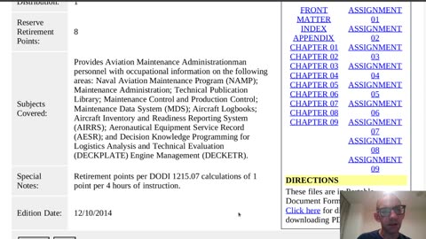 Summary of NAVEDTRA 14292A - Aviation Maintenance Administrationman (AZ)