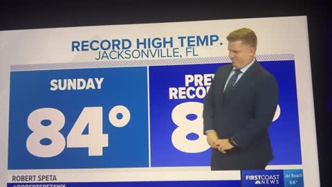 Weatherman didn’t realize he was on the air.