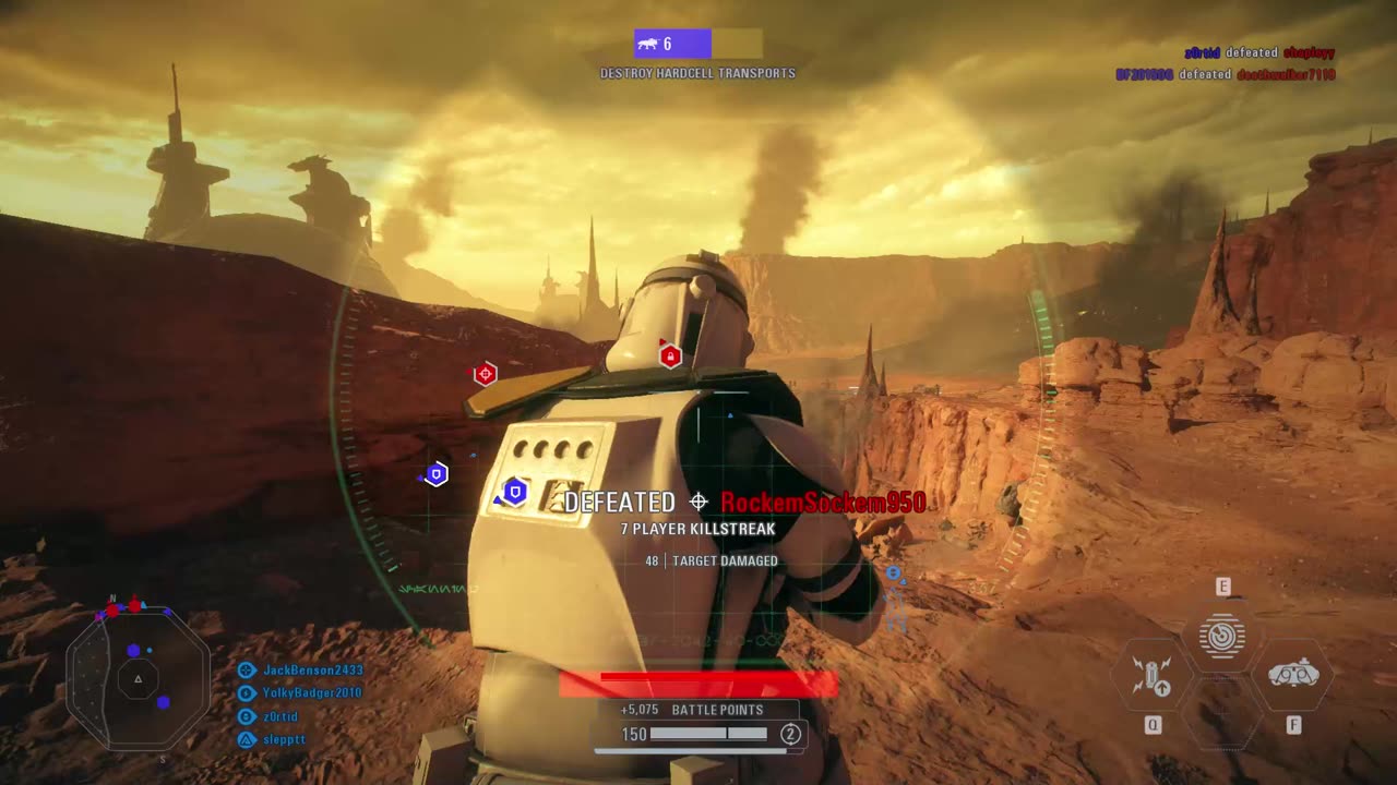 SWBF2 2017: Multiplayer Galactic Assault Geonosis Galactic Republic (Attacker) Gameplay