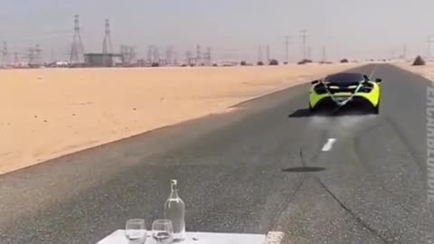 The speed of the sports car is too fast