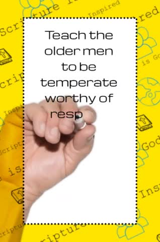 #shorts #verseoftheday #scripture #ytshorts #bibleverse Titus 2:2