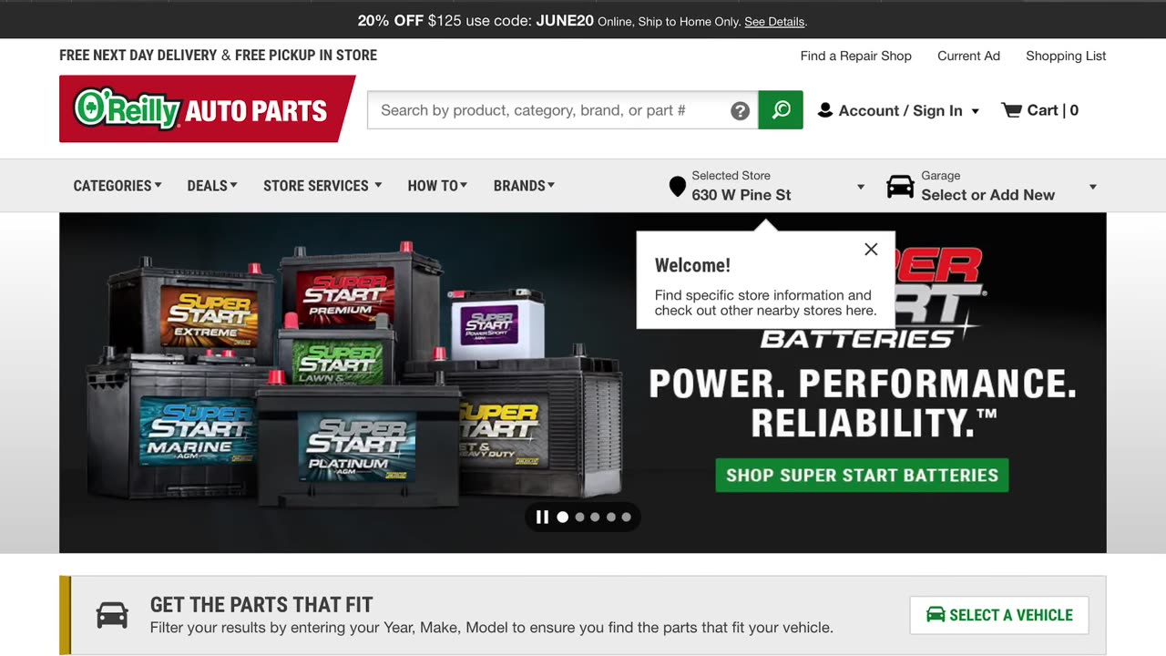 How to make your own O’Reilly Auto Parts Account