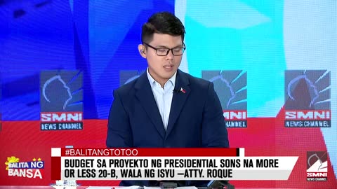 Budget sa proyekto ng presidential sons na more or less 20-B, wala ng isyu —Atty. Roque