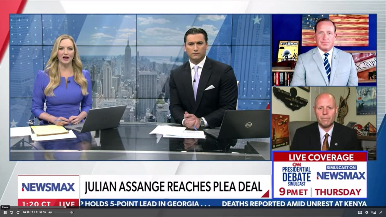 Newsmax - June 25, 2024 (Assange and Ukraine)