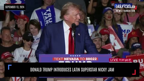 WATCH: Donald Trump Introduces Latin Superstar Nicky Jam at Rally