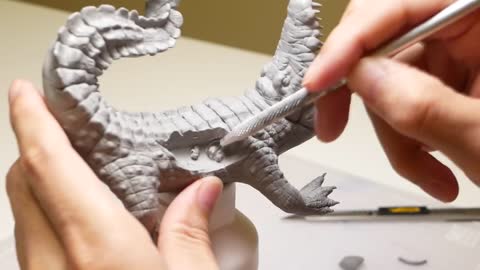 How To Make a Zombie Crocodile with Polymer clay, Epoxy Resin and UV Resin