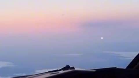 Moon & The Sun From 36,000 Feet