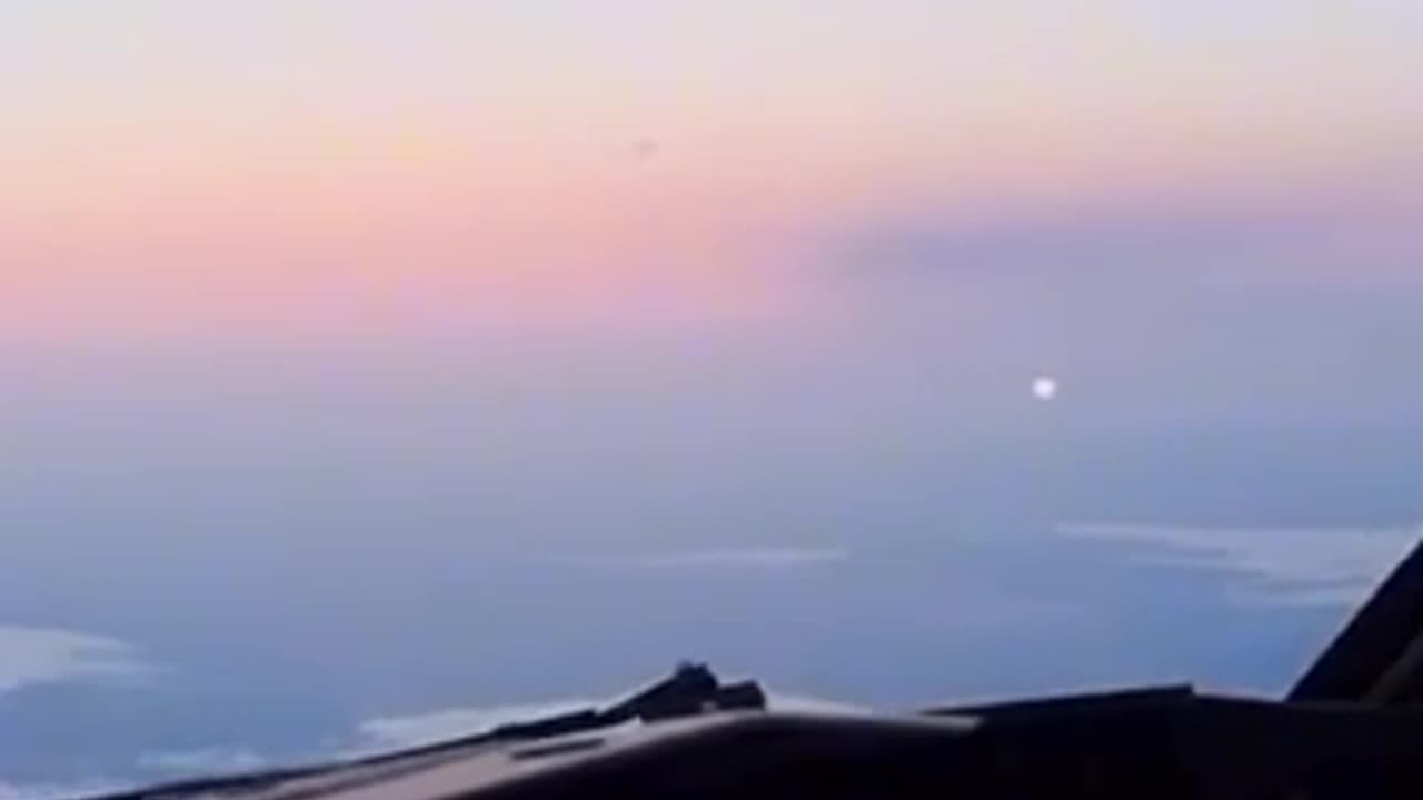 Moon & The Sun From 36,000 Feet