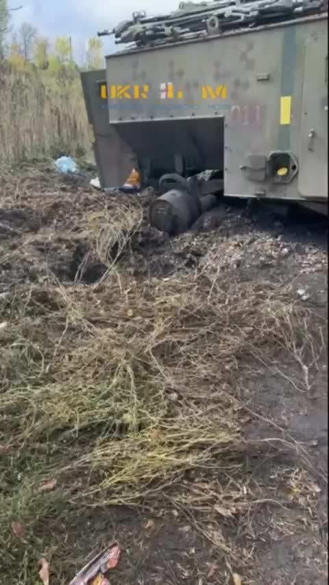 British Saxon AT-105 armored car vs. AT mine