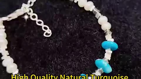 GN-20241120-02 High Quality Natural Turquoise Premium Women's Bracelet Delicate S925 Silver Natural