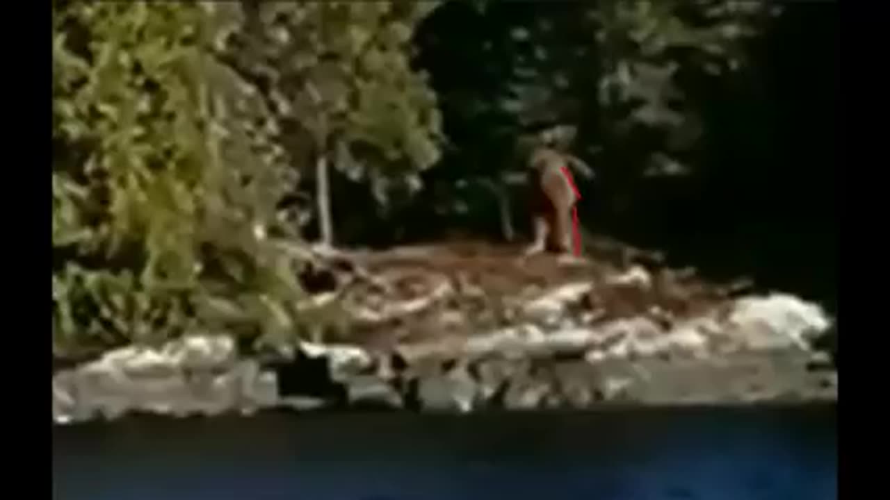 BIGFOOT BY A LAKE