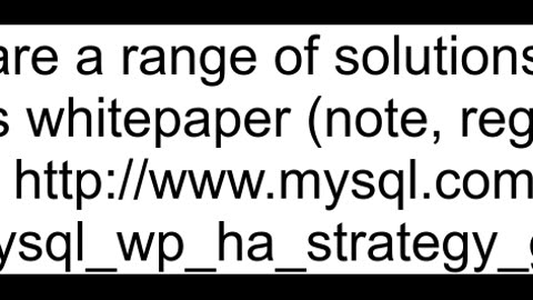 Alternative to Mysql NDBCLUSTER