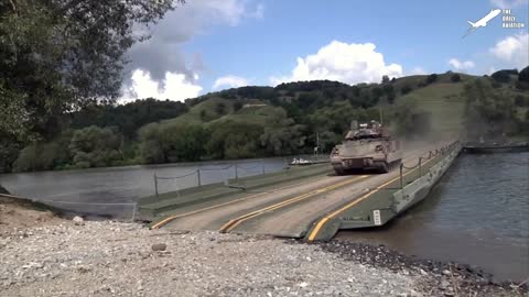 Building a $13 Million Giant Floating Bridge With Massive US Helicopters