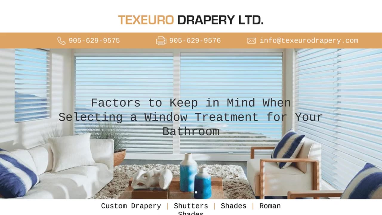 Factors to Keep in Mind When Selecting a Window Treatment for Your Bathroom