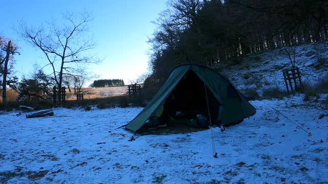 Tiny time lapse. Snowy wildcamp. 15th Dec 2022